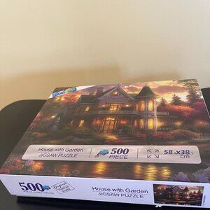 Blueforrest Victorian House Sunset 500 Piece Puzzle